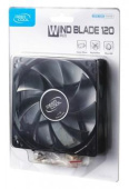 Вентилятор Deepcool WIND BLADE 120 120x120mm черный/белый 3-pin 4-pin (Molex)26dB 119gr Ret (DP-FLED-WB120) от магазина РЭССИ