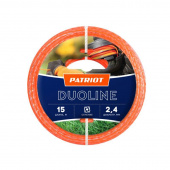 Леска для садовых триммеров Patriot Duoline d=2.4мм L=15м (805401161) от магазина РЭССИ