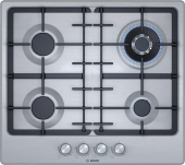 Газовая варочная поверхность Bosch PGH6B5O92R нержавеющая сталь от магазина РЭССИ