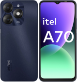 Смартфон Itel A665L A70 128Gb 3Gb черный моноблок 3G 4G 2Sim 6.6" 720x1612 Android 13 13Mpix 802.11 b/g/n GPS GSM900/1800 GSM1900 TouchSc FM microSDXC max2048Gb от магазина РЭССИ