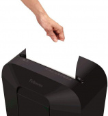 Шредер Fellowes PowerShred LX41 черный (секр.P-4) перекрестный 8лист. 17лтр. скрепки скобы пл.карты от магазина РЭССИ