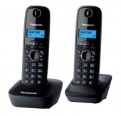 Р/Телефон Dect Panasonic KX-TG1612RUH темно-серый (труб. в компл.:2шт) АОН от магазина РЭССИ