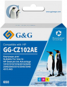 Картридж струйный G&G GG-CZ102AE 650 многоцветный (18мл) для HP DeskJet 1010/10151515/1516 от магазина РЭССИ