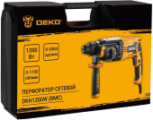 Перфоратор Deko DKH1200W патрон:SDS-plus уд.:3.2Дж 1200Вт (кейс в комплекте) от магазина РЭССИ