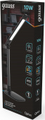 Светильник Gauss Qplus GTL504 (GT5042) настольный LED черный 10Вт от магазина РЭССИ