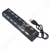 USB HUB 7 порта с кнопками Model:701 от магазина РЭССИ