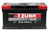 Аккумулятор ZUBR Ultra 80Ah R+ ZU800 от магазина РЭССИ