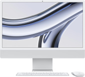 Моноблок Apple iMac A2874 24" 4.5K M3 8 core (4) 16Gb SSD512Gb 8 core GPU macOS WiFi BT 143W клавиатура мышь Cam серебристый 4480x2520 от магазина РЭССИ