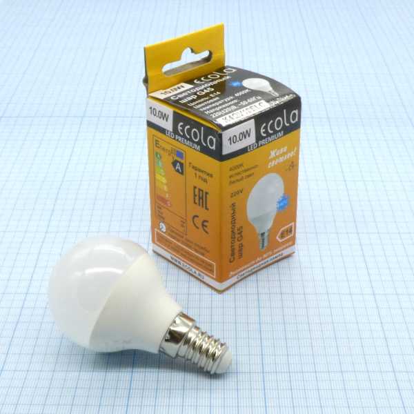 Лампа LED Ecola  10W хол шар (269) от магазина РЭССИ