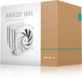 Устройство охлаждения(кулер) Deepcool AK620 Wh Soc-AM5/AM4/1151/1200/2066/1700 4-pin 28dB Al+Cu 260W 1456gr Ret от магазина РЭССИ