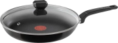 Сковорода Tefal Easy Plus 04237926 круглая 26см ручка несъемная (с крышкой) черный (9100054101) от магазина РЭССИ