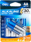 Батарея Deli E82900 AA (6шт) блистер от магазина РЭССИ