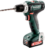 Дрель-шуруповерт Metabo PowerMaxx BS 12 аккум. патрон:быстрозажимной (кейс в комплекте) (601036500) от магазина РЭССИ