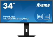 Монитор Iiyama 34" ProLite XUB3493WQSU-B5 черный IPS LED 21:9 HDMI M/M матовая HAS Piv 400cd 178гр/178гр 3440x1440 75Hz FreeSync DP UW USB 9.4кг от магазина РЭССИ