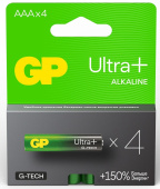 Батарея GP Ultra Plus Alkaline 24AUPA21-2CRSB4 AAA (4шт) блистер от магазина РЭССИ