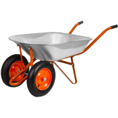 Тачка садово-строительная двухколесная в коробке СТРОЙМАШ объём 80 л грузоподъёмность 190кг 17037 от магазина РЭССИ