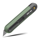 Технический нож DELI home series green ht4008l Т-образное лезвие эксклюзивный дизайн софттач пластик безопасная конструкция подарочная упаковка 112884 от магазина РЭССИ