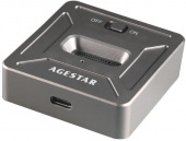 Док-станция SSD AgeStar 31CBNV1C NVMe USB3.2 алюминий черный M2 2280 M-key от магазина РЭССИ
