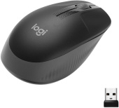 Мышь Logitech M190 черный оптическая (1000dpi) беспроводная USB (2but) от магазина РЭССИ