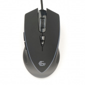 Мышь игровая Gembird MG-800 USB чёрн. 3200DPI 7 кн. рег. подсв. каб. тканевый 1.8 м от магазина РЭССИ