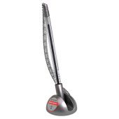 Ручка 24 шт в упаковке BRAUBERG шариковая настольная Counter Pen СИНЯЯ пружинка корпус серебристый 05мм  143258 от магазина РЭССИ