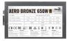 Блок питания Aerocool ATX 650W AERO BRONZE 80+ bronze (24+4+4pin) APFC 120mm fan 6xSATA RTL