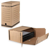 Архивный короб с клапаном микрогофрокартон 150 мм до 1400 листов плотный бурый BRAUBERG 124849 от магазина РЭССИ