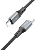 Кабель Hoco Spear X86 TYPE-C TO TYPE-C USB Type-C (m)-USB Type-C (m) 1м черный коробка от магазина РЭССИ