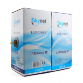 Кабель SkyNet Premium FTP-LSZH 4x2x051 низкое дымовыделение нулевое содержание галогенов медный FLUKE TEST кат.5e однож. 305 м box оранжевый от магазина РЭССИ