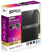 Жесткий диск Silicon Power USB 3.0 1Tb SP010TBPHDA60S3K A60 SP010TBPHDA60S3K Armor 2.5" черный от магазина РЭССИ