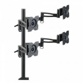 Кронштейн для мониторов ЖК Kromax OFFICE-4 черный 15"-32" макс.8кг настольный поворот и наклон от магазина РЭССИ