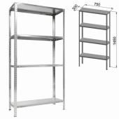 Стеллаж ПРАКТИК ES 150KD-75x30-4 S24099033458 от магазина РЭССИ