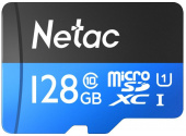 Флеш карта microSDXC 128Gb Class10 Netac NT02P500STN-128G-R P500 + adapter от магазина РЭССИ