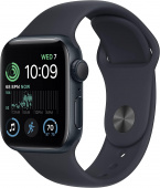 Смарт-часы Apple Watch SE 2022 A2722 40мм OLED корп.темная ночь рем.темная ночь разм.брасл.:M/L (MNT83LL/A) от магазина РЭССИ