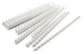 Пружины для переплета пластиковые Silwerhof d=45мм 341-410лист A4 белый (50шт) от магазина РЭССИ