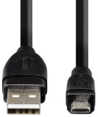 Кабель Hama 00054587 USB (m)-micro USB (m) 0.75м черный от магазина РЭССИ