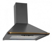 Вытяжка каминная Elikor Вента 60П-430-П3Л антрацит/рейлинг бронза управление: ползунковое (1 мотор) от магазина РЭССИ