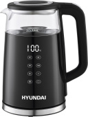 Чайник электрический Hyundai HYK-G6404 1.7л. 2200Вт черный/серебристый корпус: стекло/пластик от магазина РЭССИ