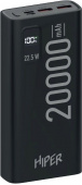 Мобильный аккумулятор Hiper EP 20000 20000mAh 3A QC PD 2xUSB черный (EP 20000 BLACK) от магазина РЭССИ