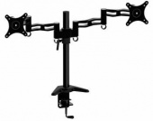 Кронштейн для мониторов Cactus CS-VM-D08-BK черный 13"-27" макс.8кг настольный поворот и наклон от магазина РЭССИ