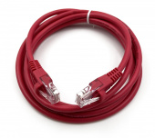 Патч-корд Buro UTP 4 пары cat5E CCA molded 2м красный RJ-45 (m)-RJ-45 (m) от магазина РЭССИ