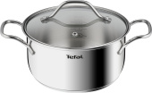 Кастрюля Tefal Intuition B8644474 2.8л. d=20см (с крышкой) серебристый (2100125814) от магазина РЭССИ