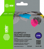 Картридж струйный Cactus CS-EPT2711 27XL черный (22.4мл) для Epson WorkForce WF-3620/3640/7110/7210 от магазина РЭССИ