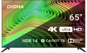 Телевизор LED Digma 65" DM-LED65UBB40 Салют ТВ Frameless Metal черный/черный 4K Ultra HD 60Hz DVB-T DVB-T2 DVB-C DVB-S DVB-S2 USB WiFi Smart TV от магазина РЭССИ