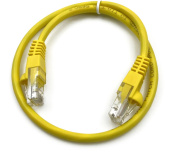 Патч-корд Buro UTP 4 пары cat5E CCA molded 0.25м желтый RJ-45 (m)-RJ-45 (m) (упак.:1шт) от магазина РЭССИ