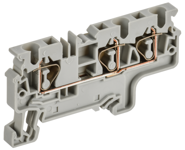 ARMAFIX Клемма пружинная CX4-3 4мм2 трехконтактная серая IEK от магазина РЭССИ