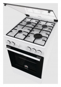 Плита Газовая Gorenje GG5A10WH белый (стеклянная крышка) реш.сталь от магазина РЭССИ
