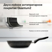 Сковорода Starwind Chef SW-CH3026 круглая 26см покрытие: Quantum2 ручка несъемная (без крышки) черный (SW-CH3026/КОР) от магазина РЭССИ