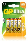 Батарея GP Ultra Alkaline 15AU LR6 AA (4шт) от магазина РЭССИ