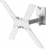 Кронштейн для телевизора Holder LCD-5520-B белый 32"-55" макс.45кг настенный поворотно-выдвижной и наклонный от магазина РЭССИ